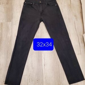 Levis Jeans 502 32 x 34 Black